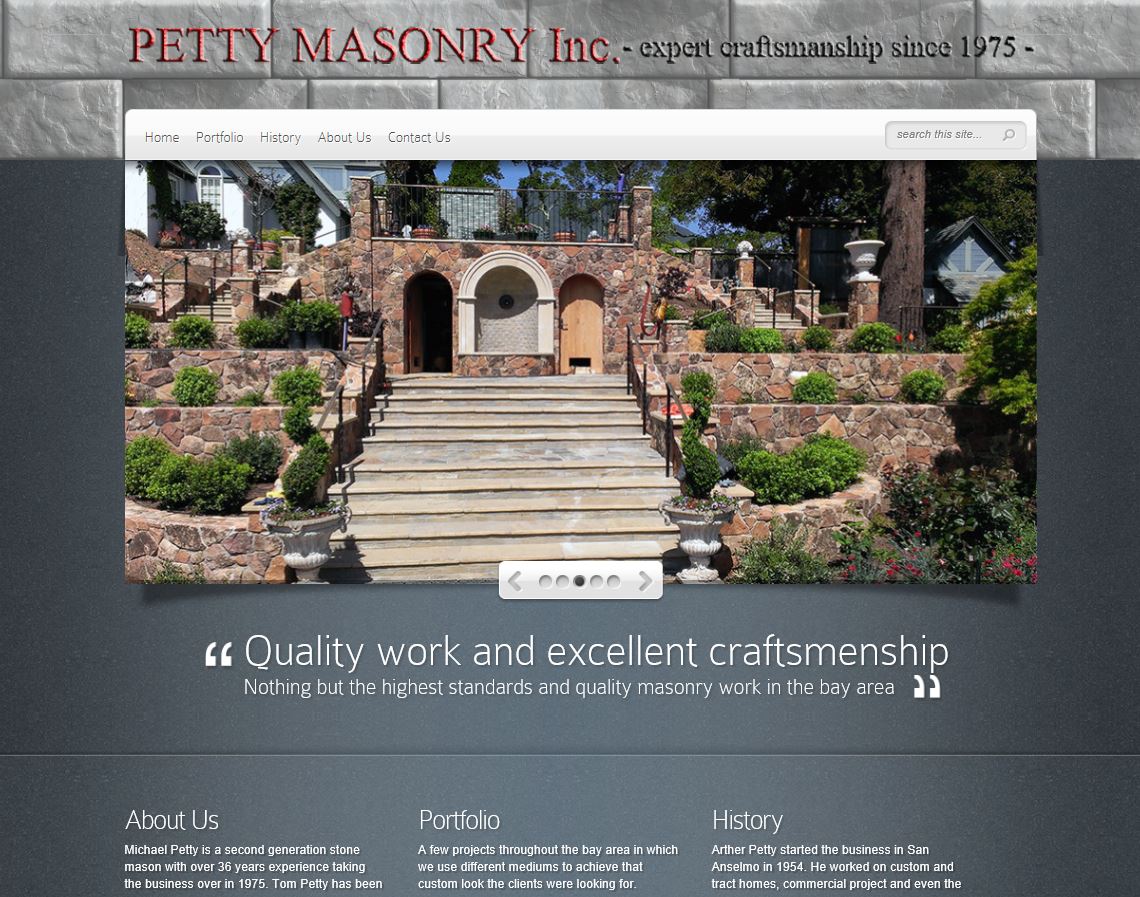 Petty Masonry Homepage